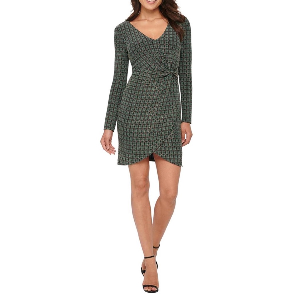 ⭐️NWT⭐️Guess Women's Metallic Side-Twisted Sheath Dress